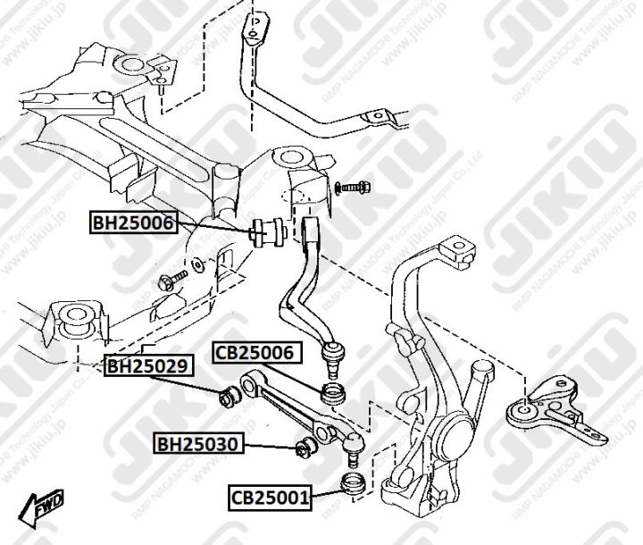 Пыльник опоры шаровой CB25006 * JIKIU Пыльник опоры шаровой CB25006 * JIKIU